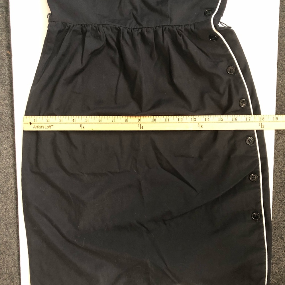 Vintage 70s Women’s Ronda Roy black and white button up sun dress size XS - Picture 14 of 16